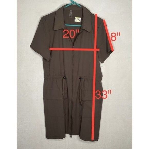NWT Beyond Yoga Donee City Chic Travel Cinch Waist Midi Dress Women Size M - Picture 5 of 13